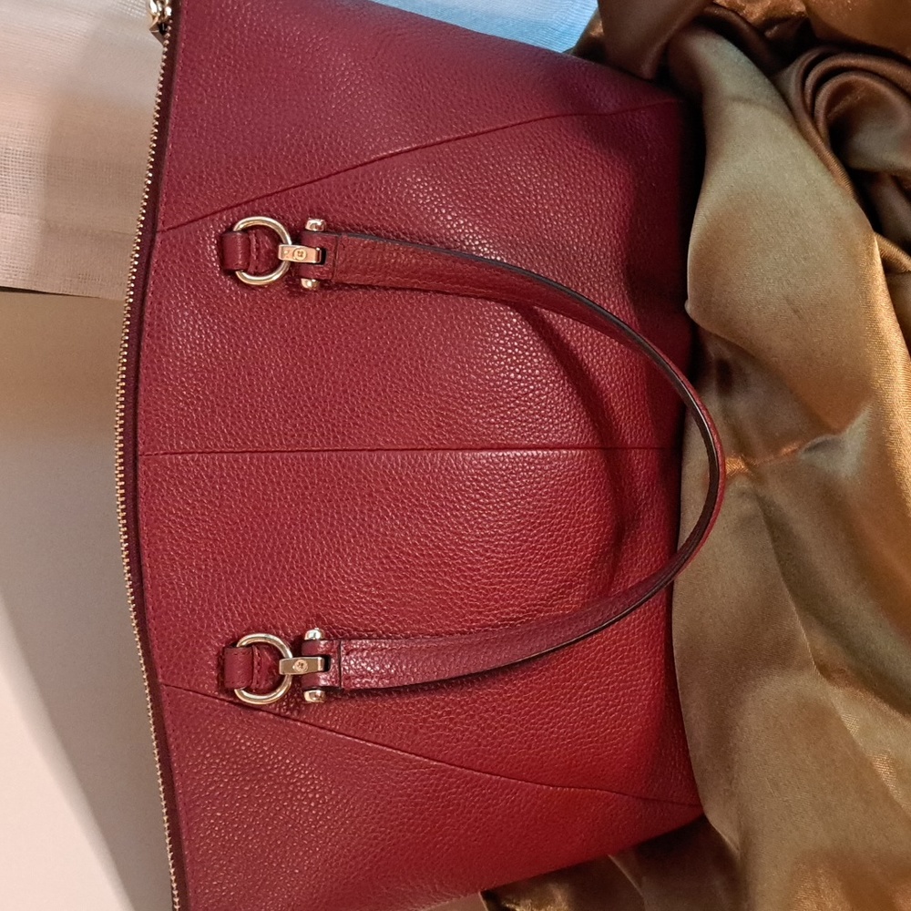 NEW Coach  Prairie Burgundy Satchel and Crossbody Excellent Condition - Picture 6 of 14